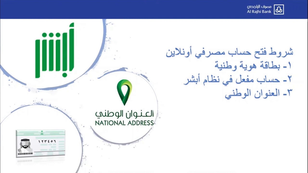فتح حساب الراجحي عن طريق النفاذ الوطني