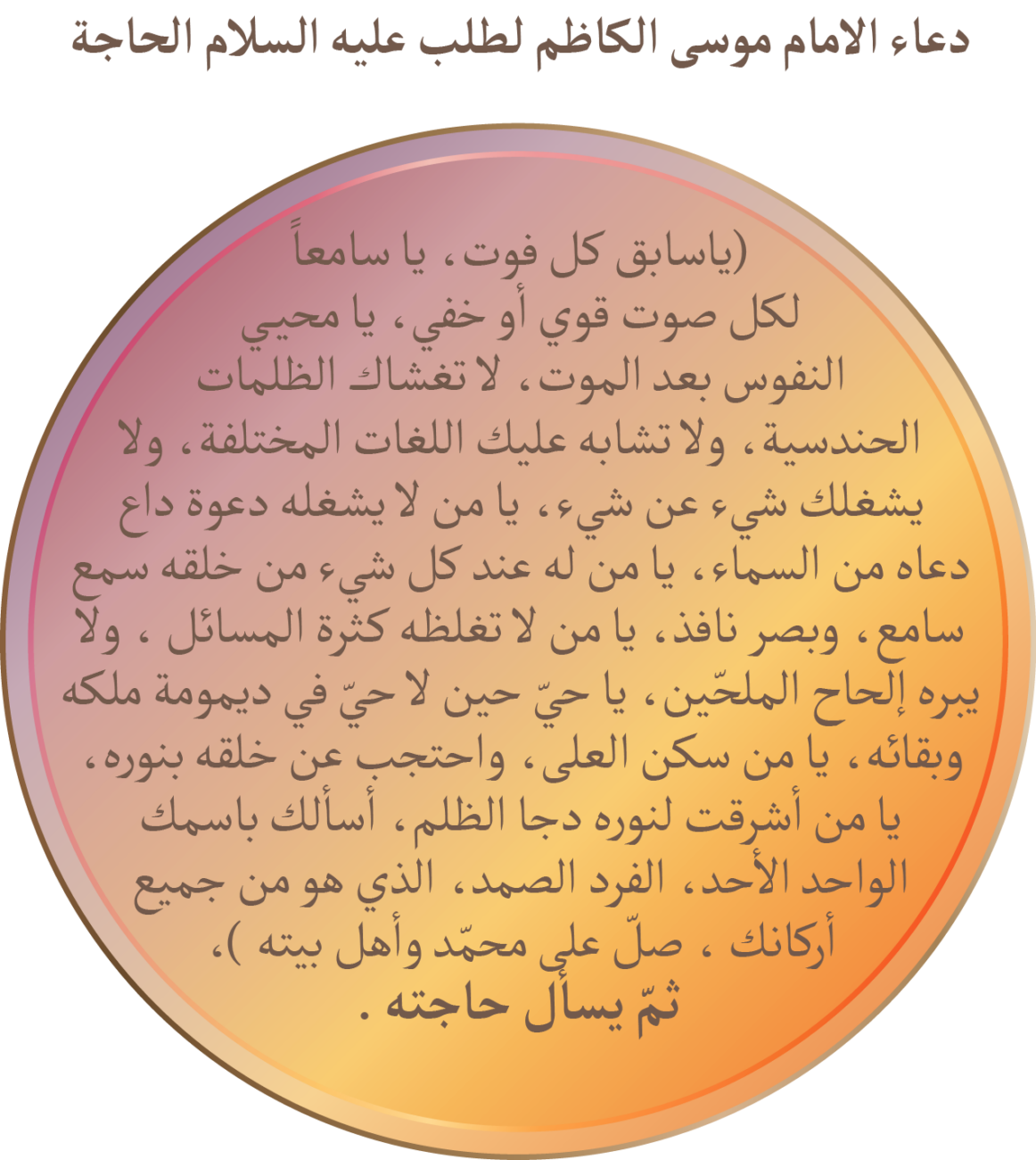 دعاء الامام علي لقضاء الحوائج