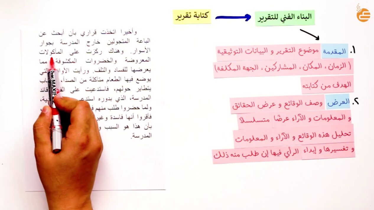 نموذج كتابة تقرير جامعي جاهز للطباعة