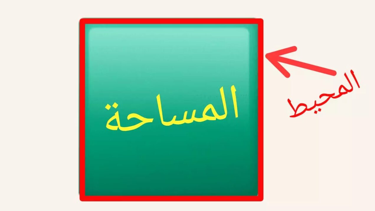ما الفرق بين المحيط والمساحة
