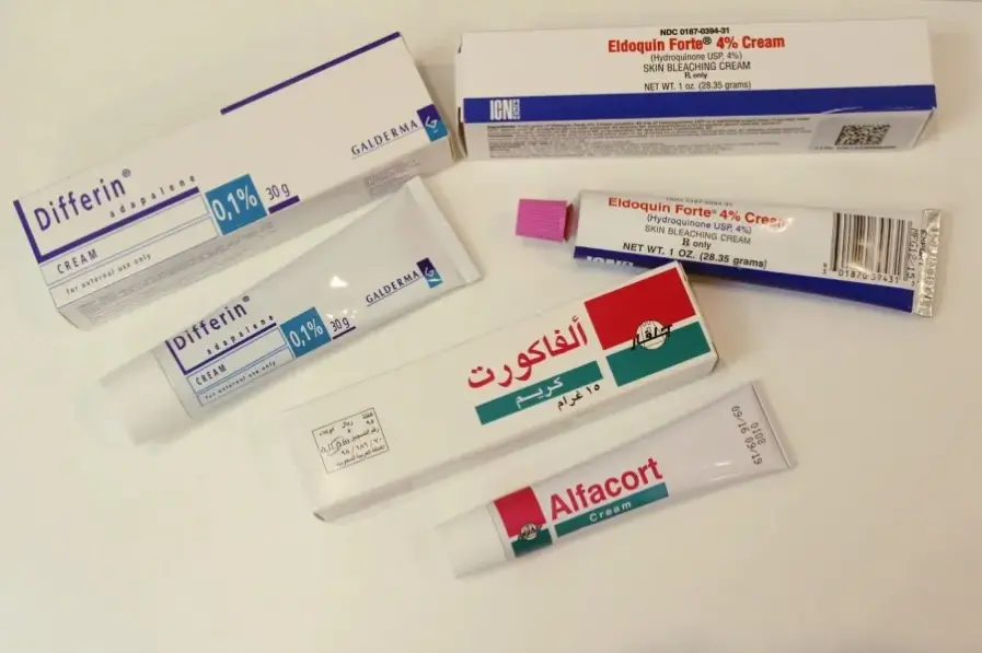 خلطه كريمات تبيض بدون كرتزون
