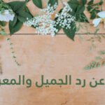 شعر عن رد الجميل والمعروف