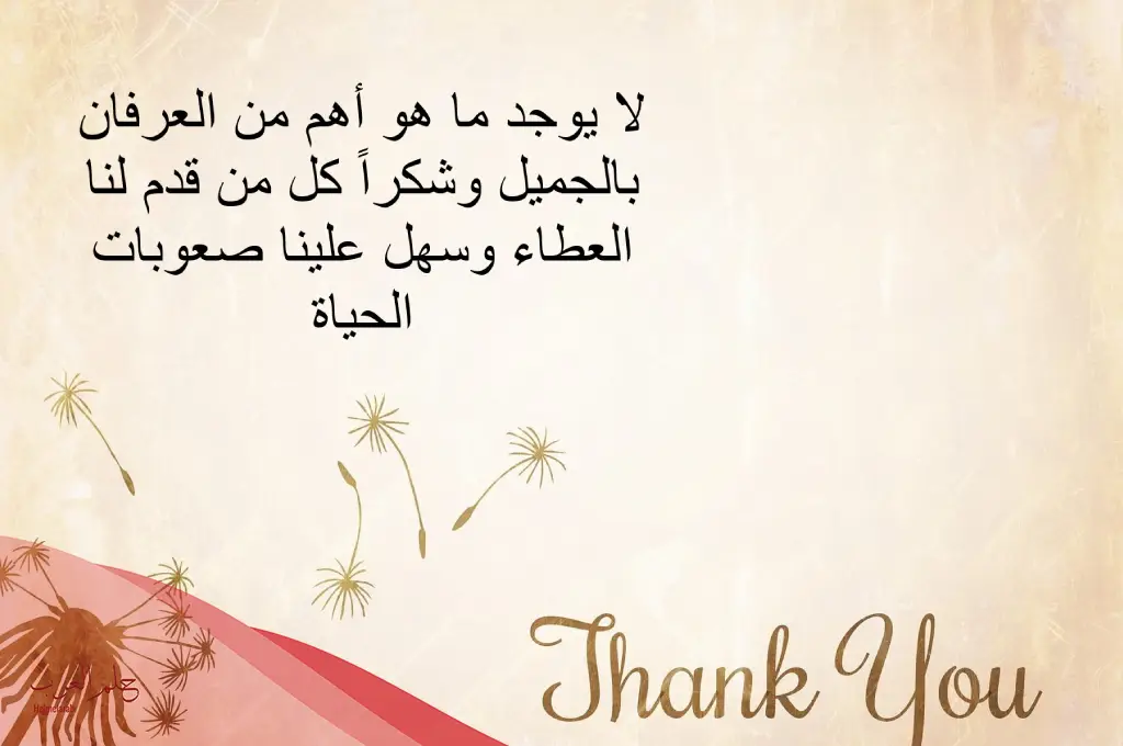 رسالة شكر وتقدير رسمية