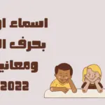 اسماء اولاد بحرف الباء ومعانيها 2023 مميزة