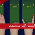 الشبر كم سنتيمتر