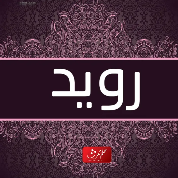 معنى اسم رويد وصفات حامل الاسم وحكم تسميته