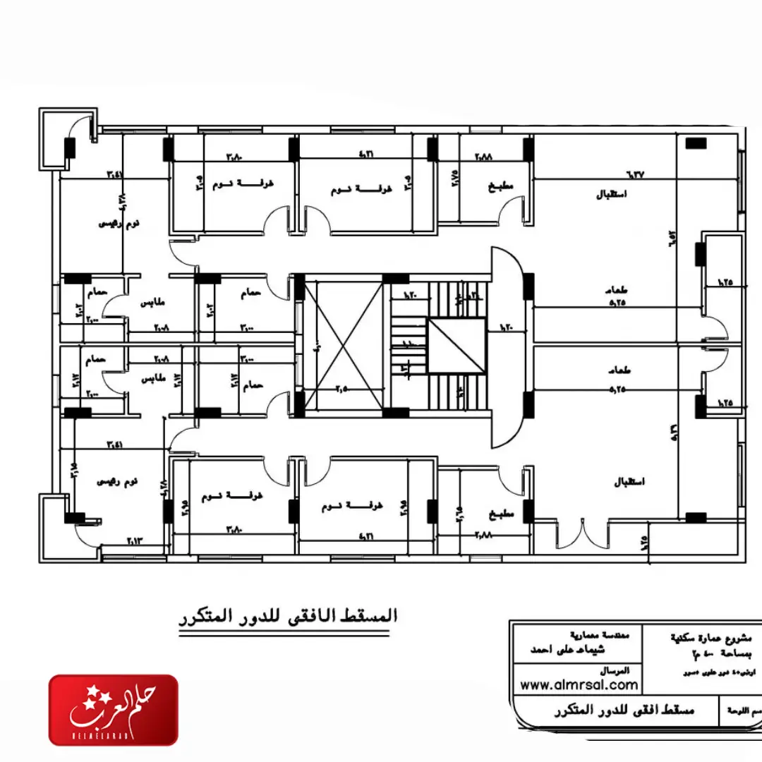 مخطط تصميم عمارة دورين