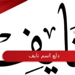 دلع اسم نايف