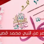شعر عن النبي محمد قصير