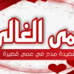 قصيدة مدح في عمي قصيرة