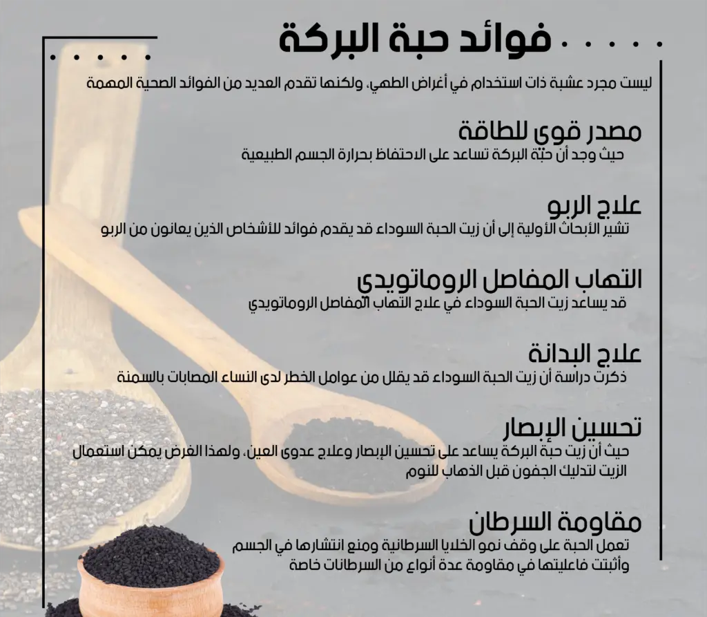 تجربتي مع الحبة السوداء للحمل السريع فوائدها واضرارها
