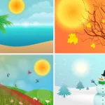 جدول ترتيب الفصول الاربعة حسب الشهر