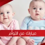 عبارات عن التوأم ، كلام جميل عن التوأم