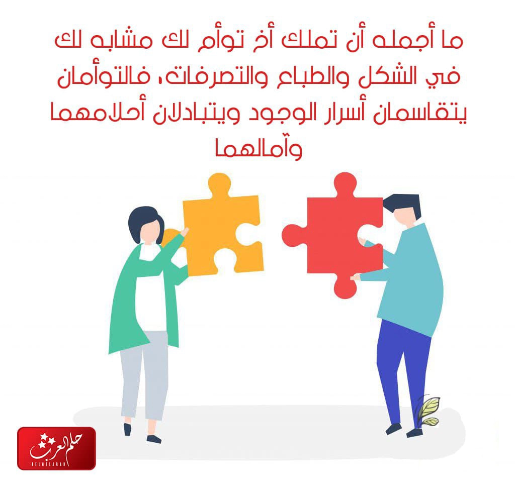 عبارات عن التوأم ، كلام جميل عن التوأم