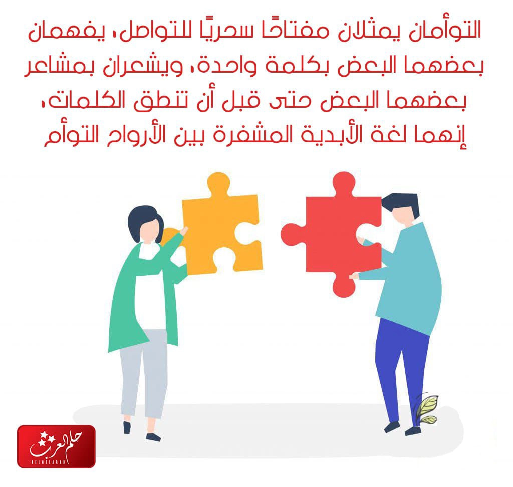 عبارات عن التوأم ، كلام جميل عن التوأم