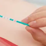 ظهور خط غامق وخط فاتح في اختبار التبويض