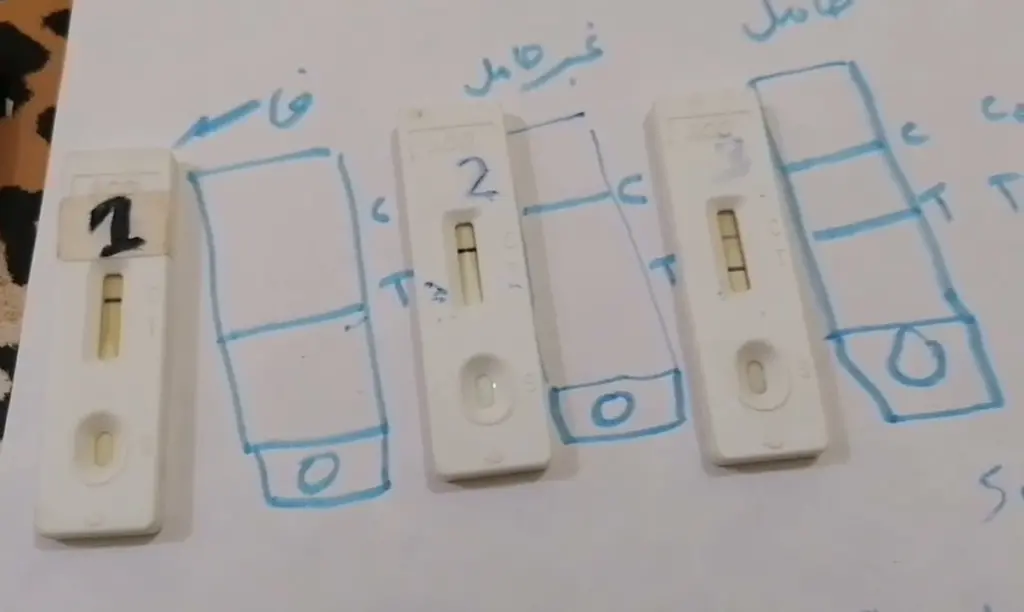 تحليل الحمل خط واضح وخط خفيف جدا
