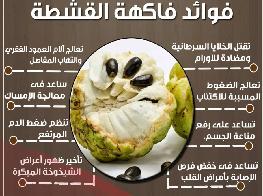 تجربتي مع فاكهة القشطه وأبرز الامراض التي تقضي عليها