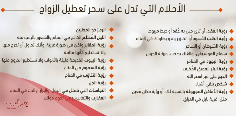 علامات الشفاء من سحر تعطيل الزواج