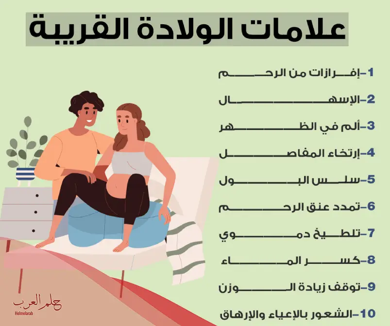 هل الغازات من علامات الولادة في الشهر التاسع؟
