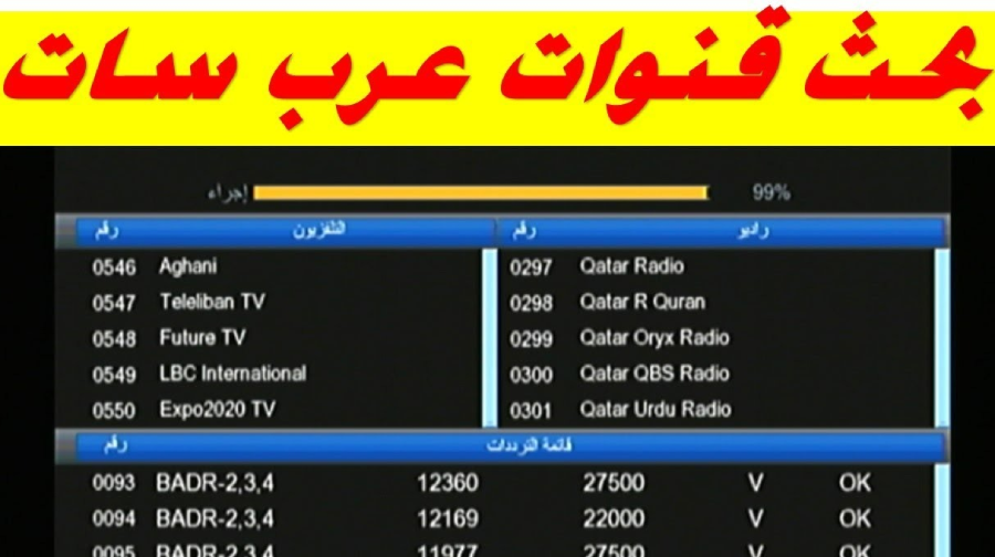 جميع ترددات عرب سات الجديده 2024