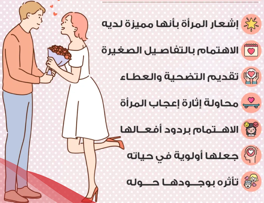 أشهر علامات قبول الرجل للمرأة