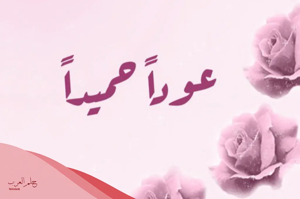 عبارات عودا حميدا بالصور 2024