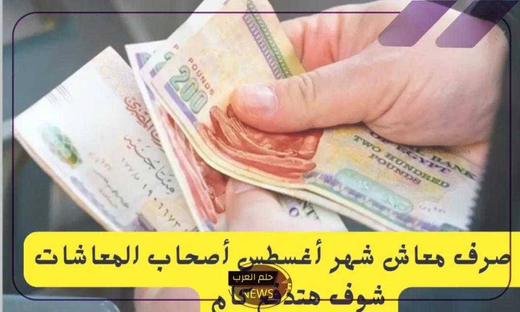 الهيئة القومية.. موعد صرف معاشات شهر أغسطس وخبر سار للمتقاعدين الهيئة القومية.. موعد صرف معاشات شهر أغسطس وخبر سار للمتقاعدين