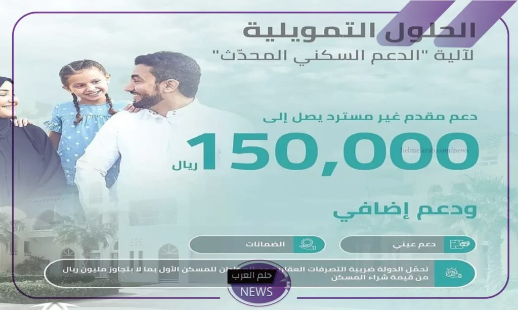 بالخطوات.. طريقة الحصول على 150 ألف من الدعم السكني 1446 بالخطوات.. طريقة الحصول على 150 ألف من الدعم السكني 1446